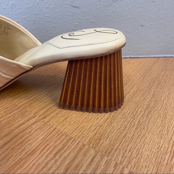 Sam‎ Edelman “Sonya Croc-Embossed Textured Faux” Leather Sandals NWT - Picture 11 of 11